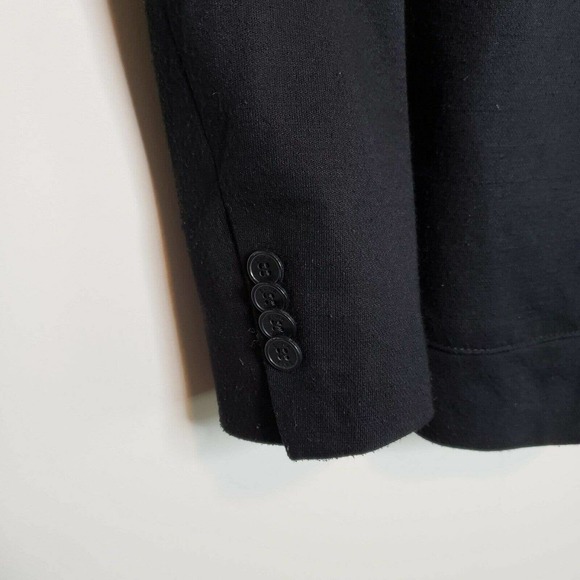 Zara Man Blazer Faux Leather Sleeves Black S - Picture 6 of 10